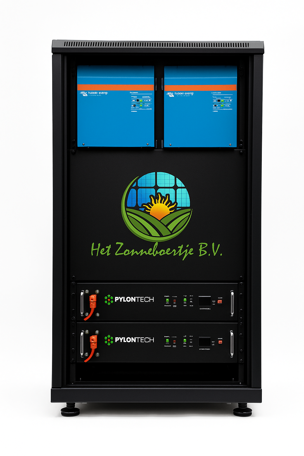 Voorbeeld van een Victron-energiesysteem met Pylontech-batterij
