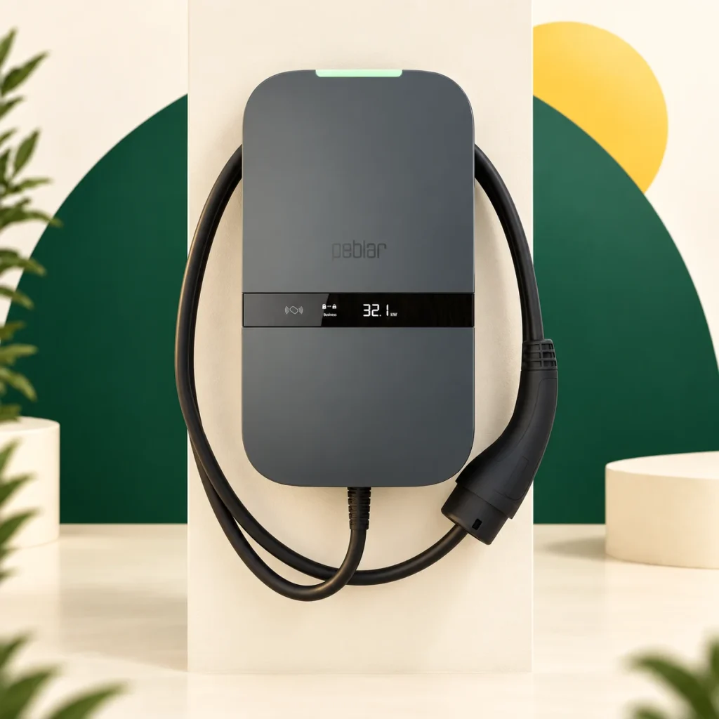 Peblar Business laadpaal van 22 kW met vaste Type 2-kabel van 7,5 meter